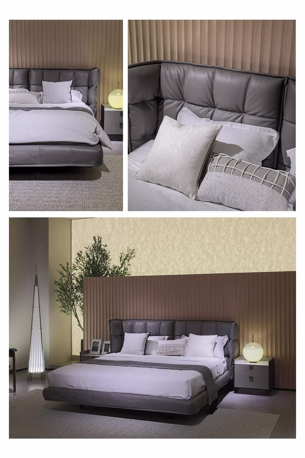 Custom luxury beds and bespoke bedroom furniture solutions for villa and apartment projects by George Group China Furniture