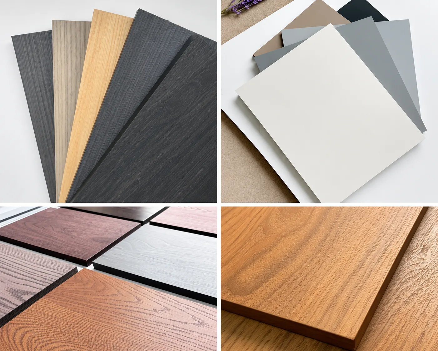 Premium finishes including super matte PET and 7-layer piano lacquer