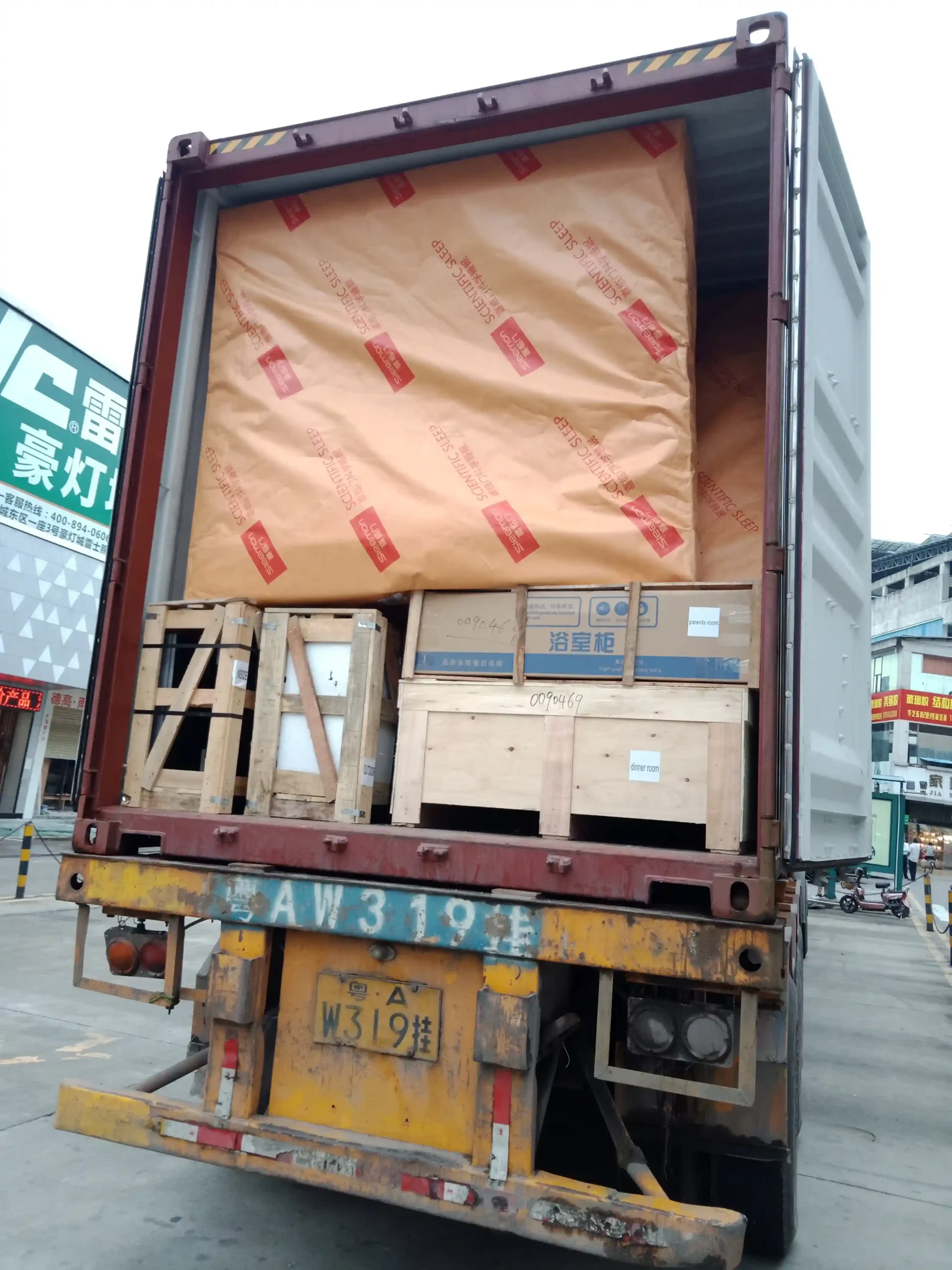 Detailed factory production and export preparation record