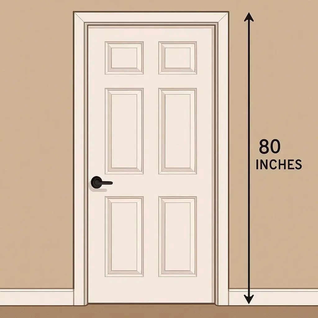 standard interior door size: Door Height