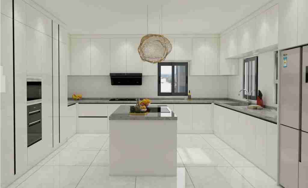 What color cabinets can be paired with dark floors