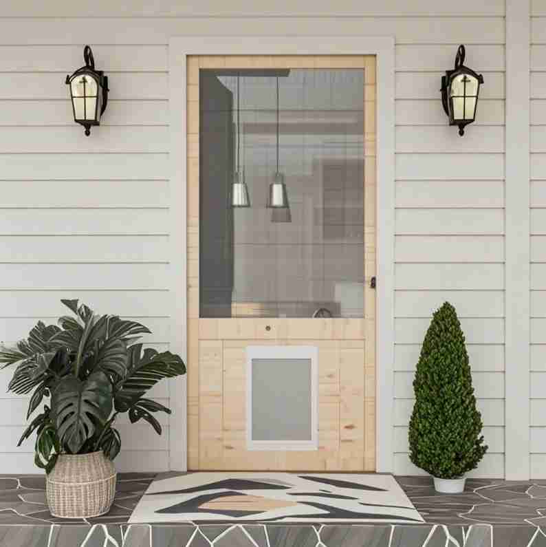 3. Sliding Glass Screen Door with Dog Doors