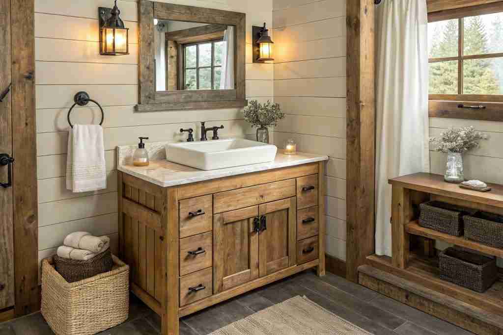Rustic Bathroom Vanity - georgeconstruction