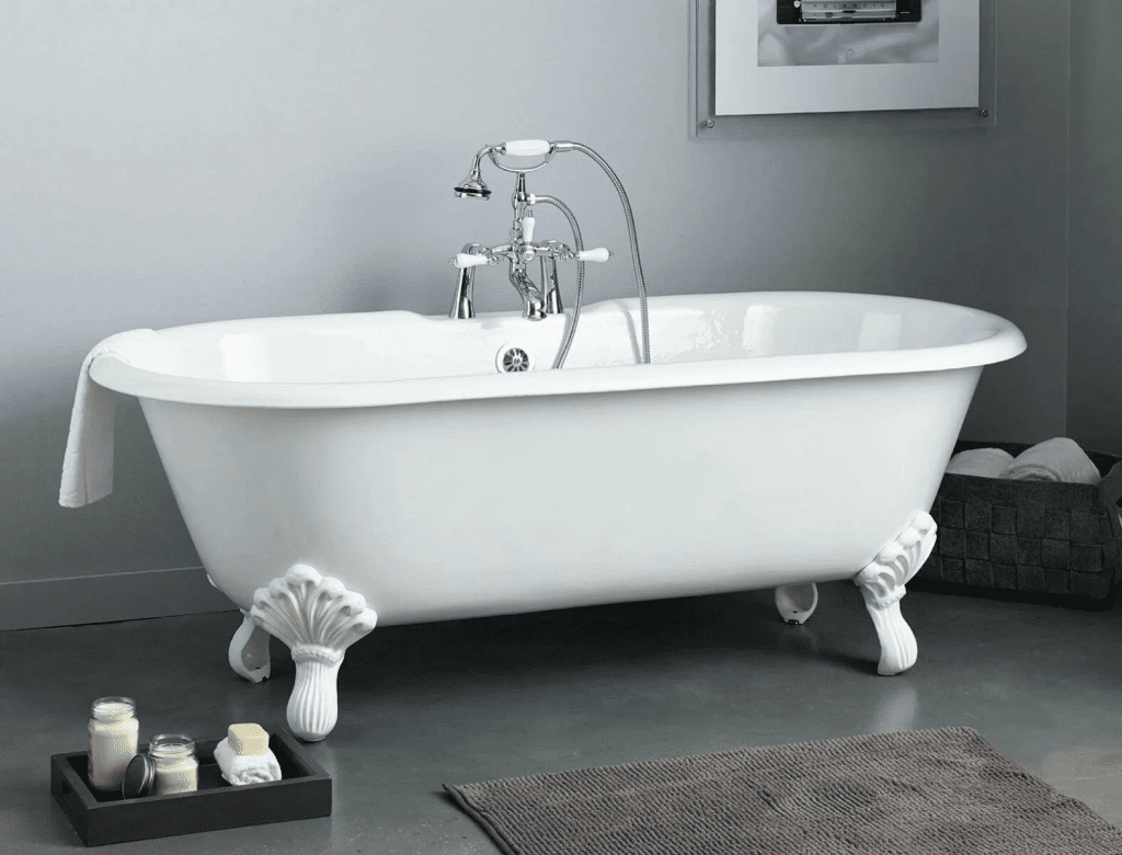 cast iron vs acrylic bathtub​: cast-iron bathtub