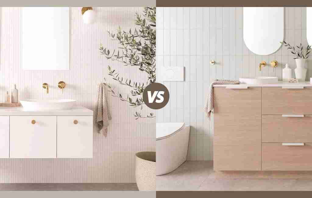 2 Freestanding vs. Floating Bathroom Vanities