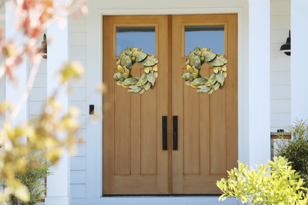 Coastal cool front door paint colors can create a sense of calm and cool.