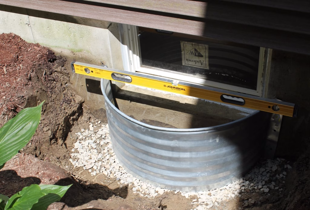 changing basement window: Install the New Window
