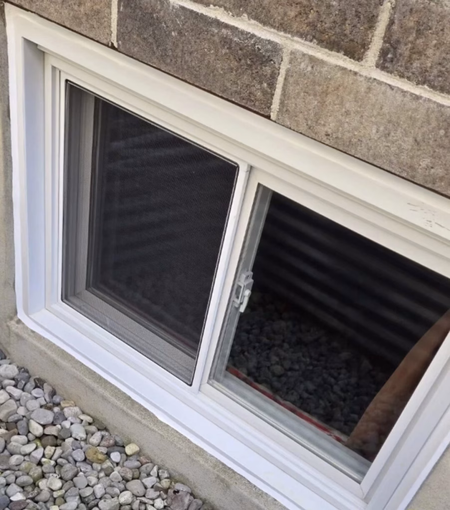 changing basement window: Finish the Installation