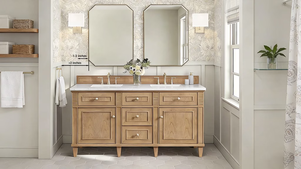 How To Choose Bathroom Mirror Size for Vanity?