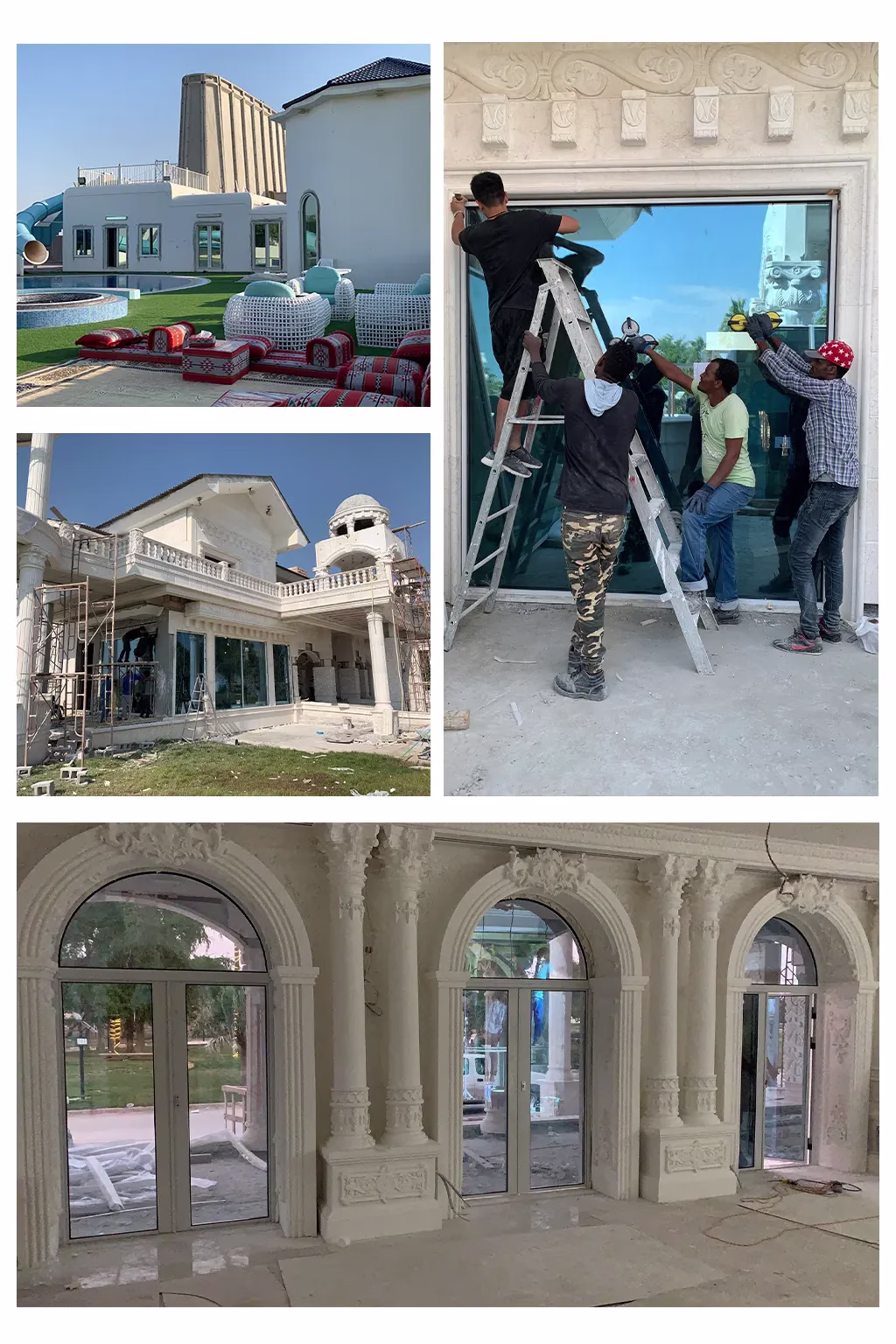 Luxury entry door supplied from China by George Group China for housing project