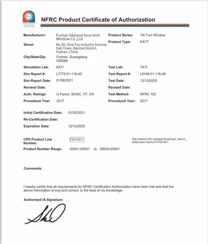 Door specification support from George Group China for North American residential projects