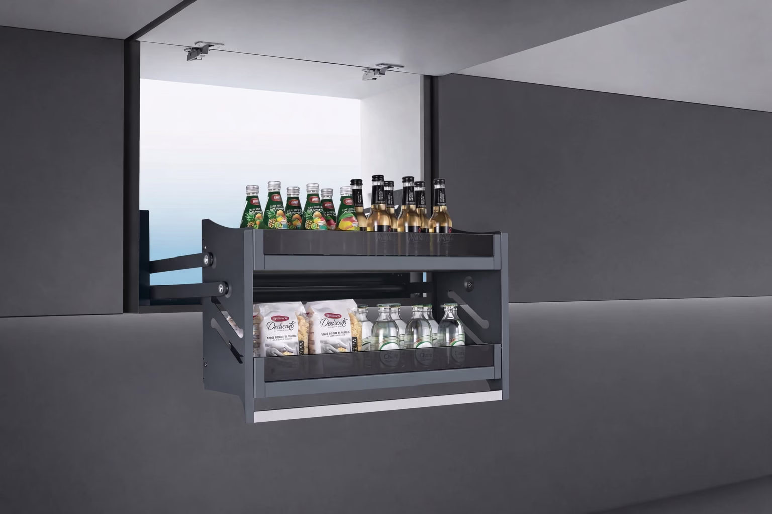 High-capacity pantry towers for smart kitchen storage solutions by George Group China