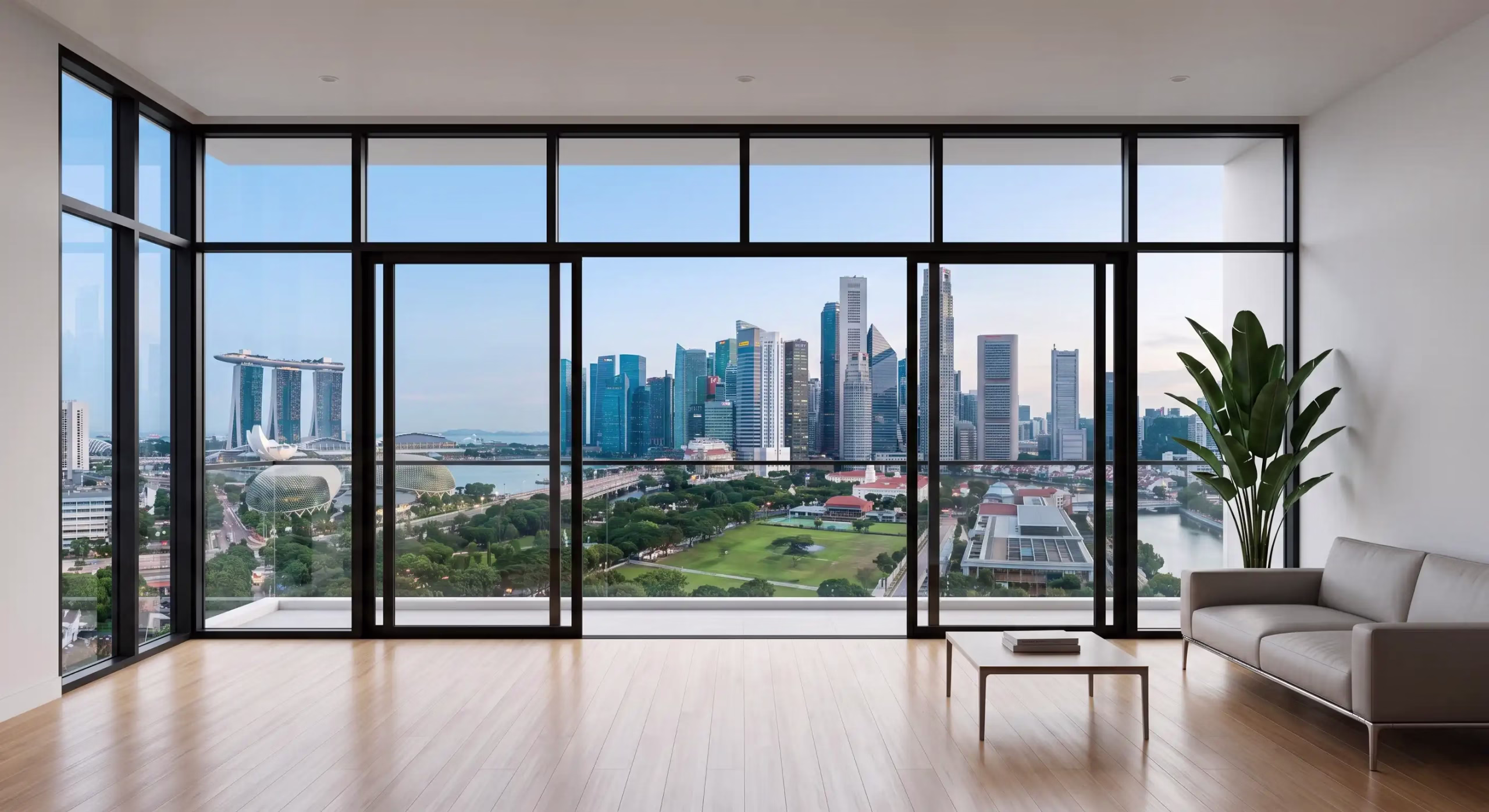 Slim-frame window systems by George Group China for luxury villas, penthouses, and modern views