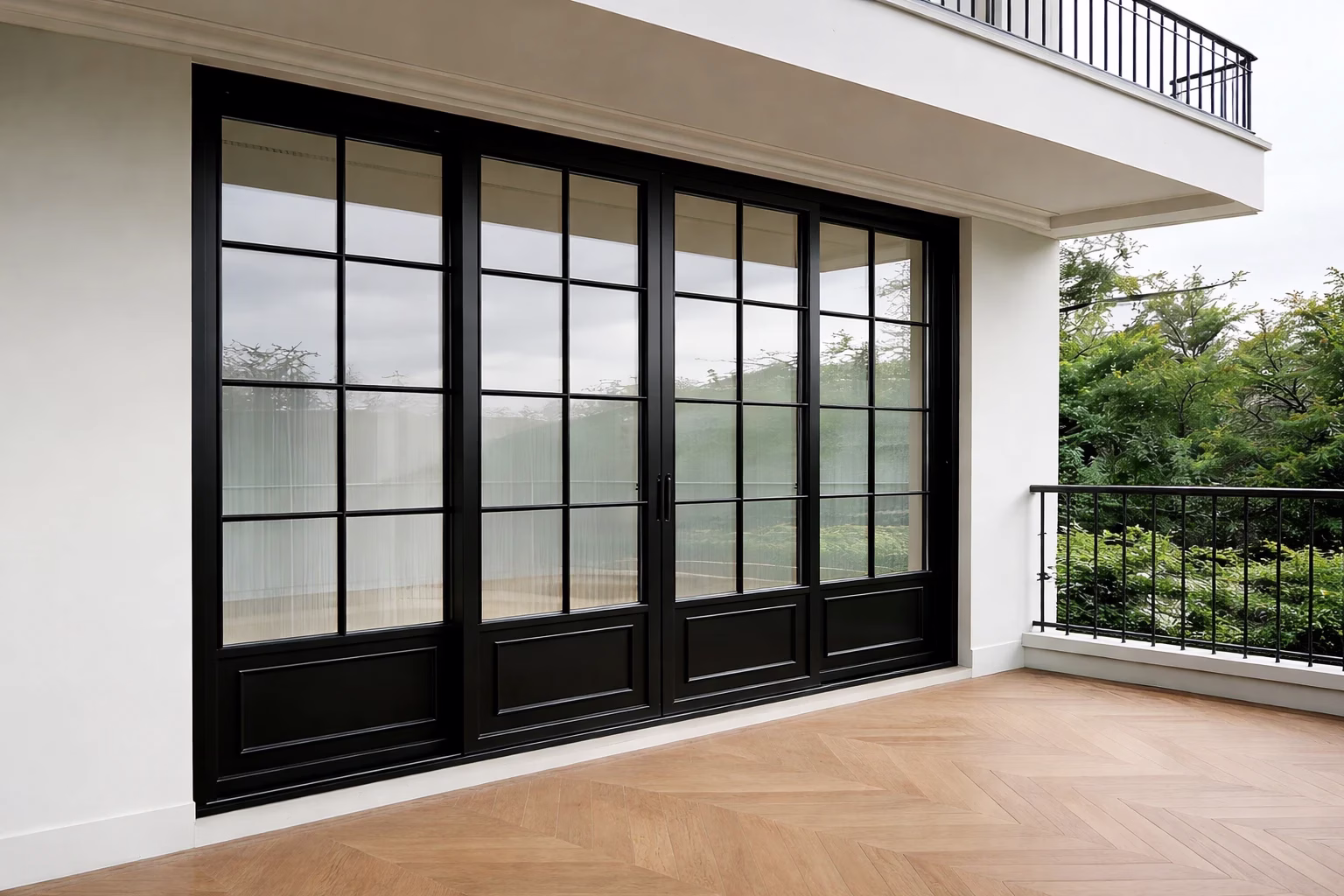 Thermal break aluminum doors from George Group China for modern villa projects