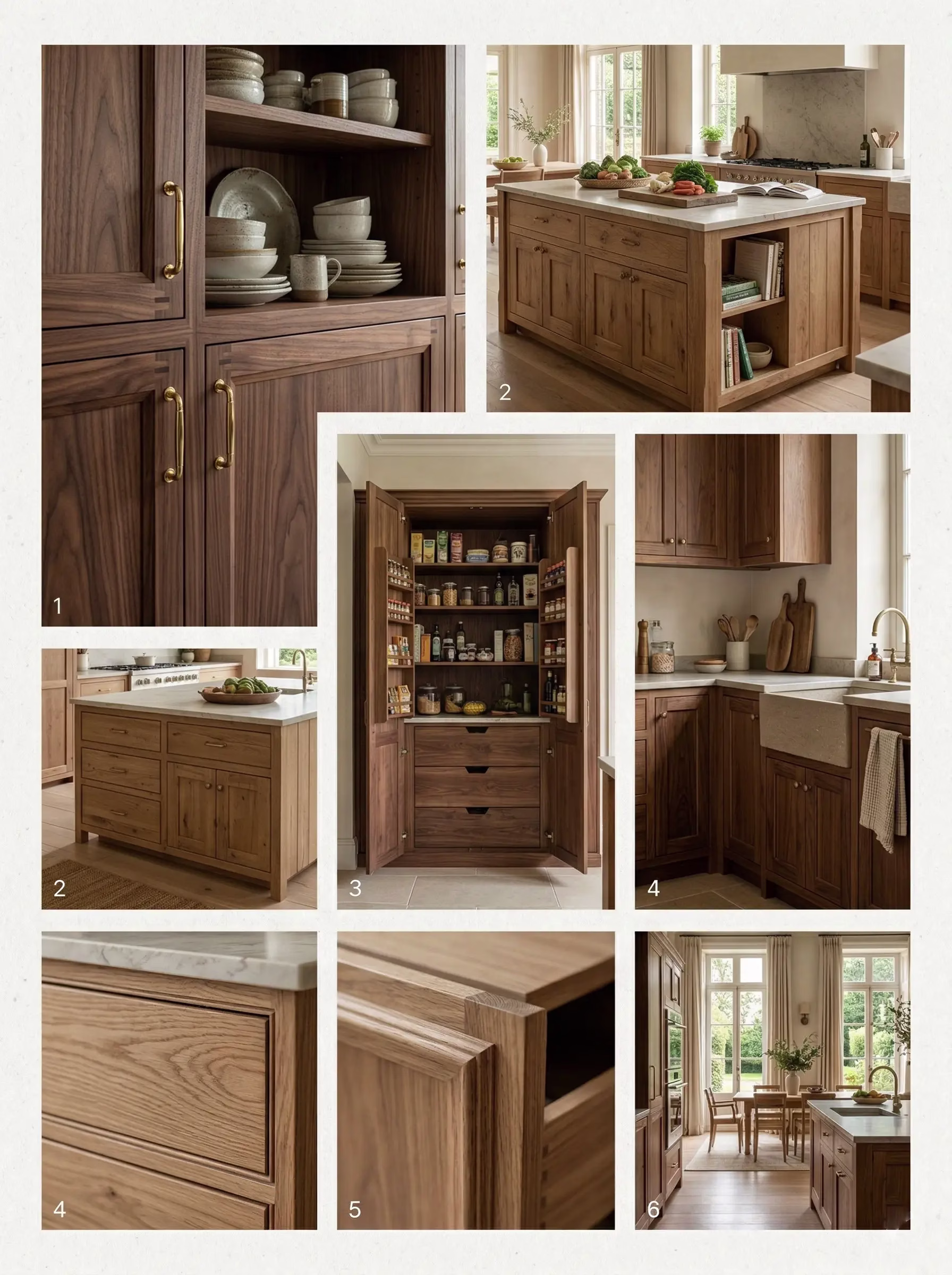 Luxury villa project with custom solid wood kitchen cabinets by George Group China