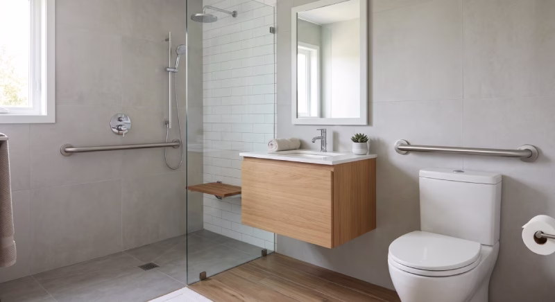 ada bathroom grab bars layout