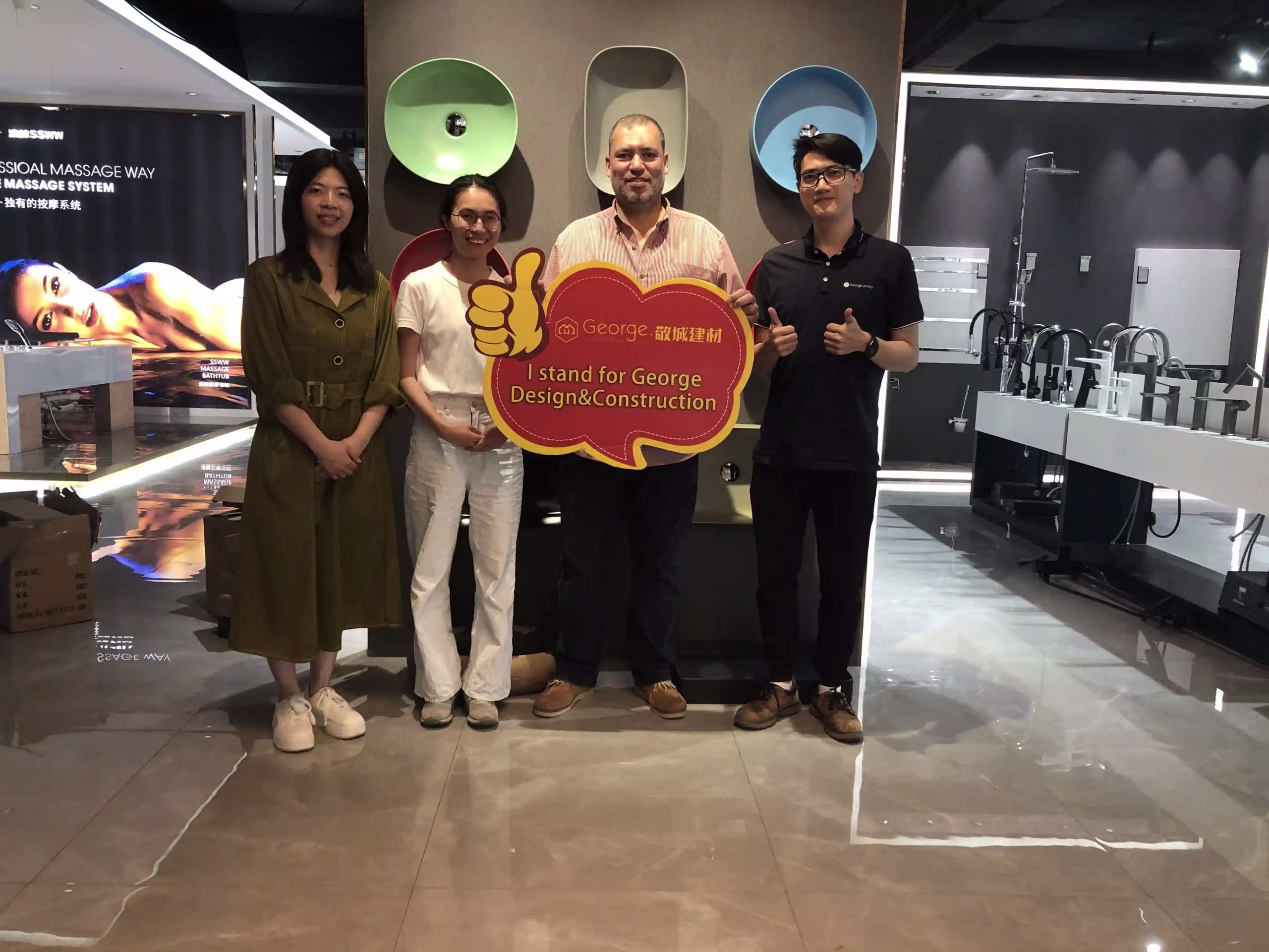 Client meeting with George Group China for one-stop building materials