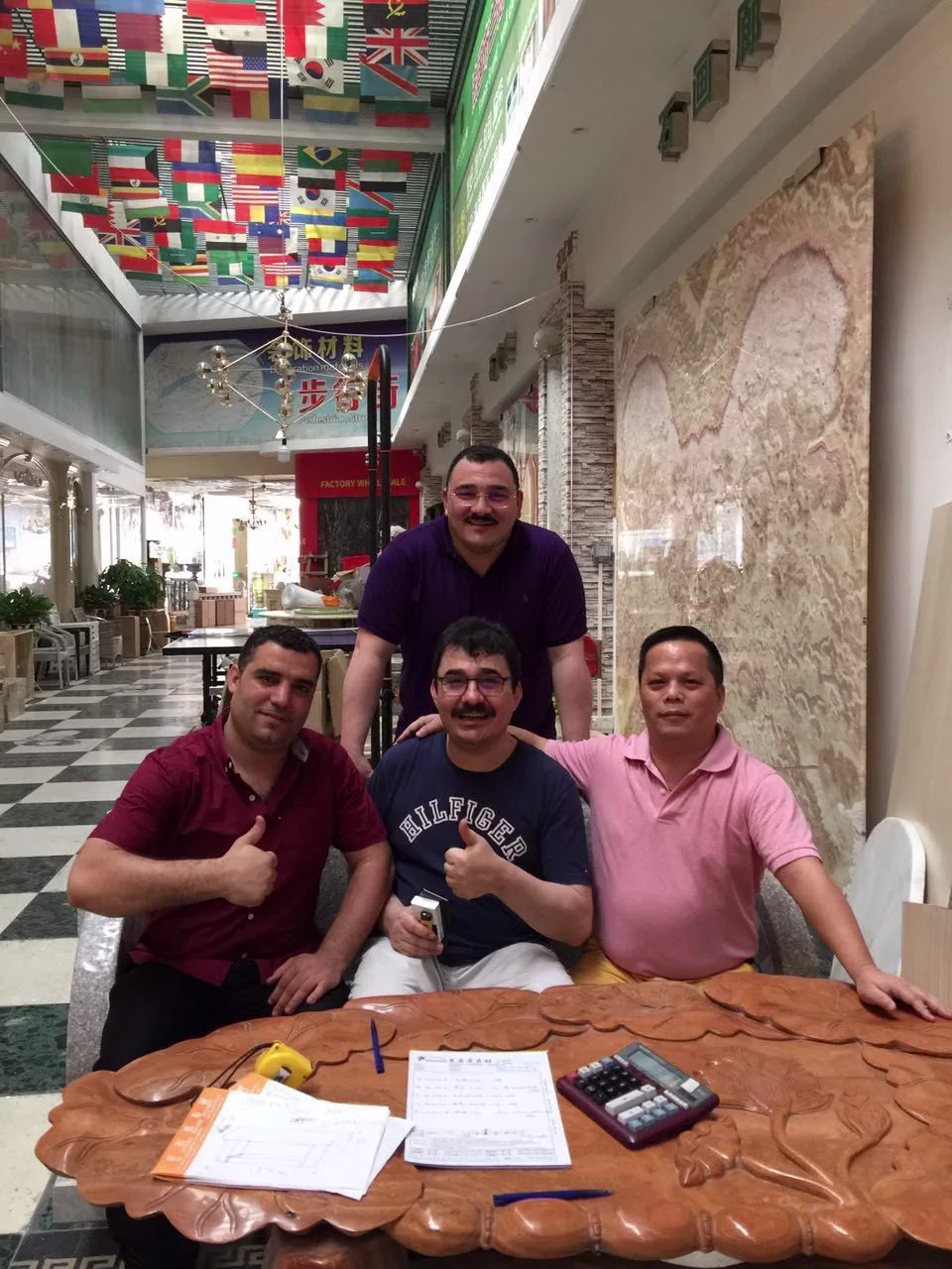 Project material coordination with George Group China team