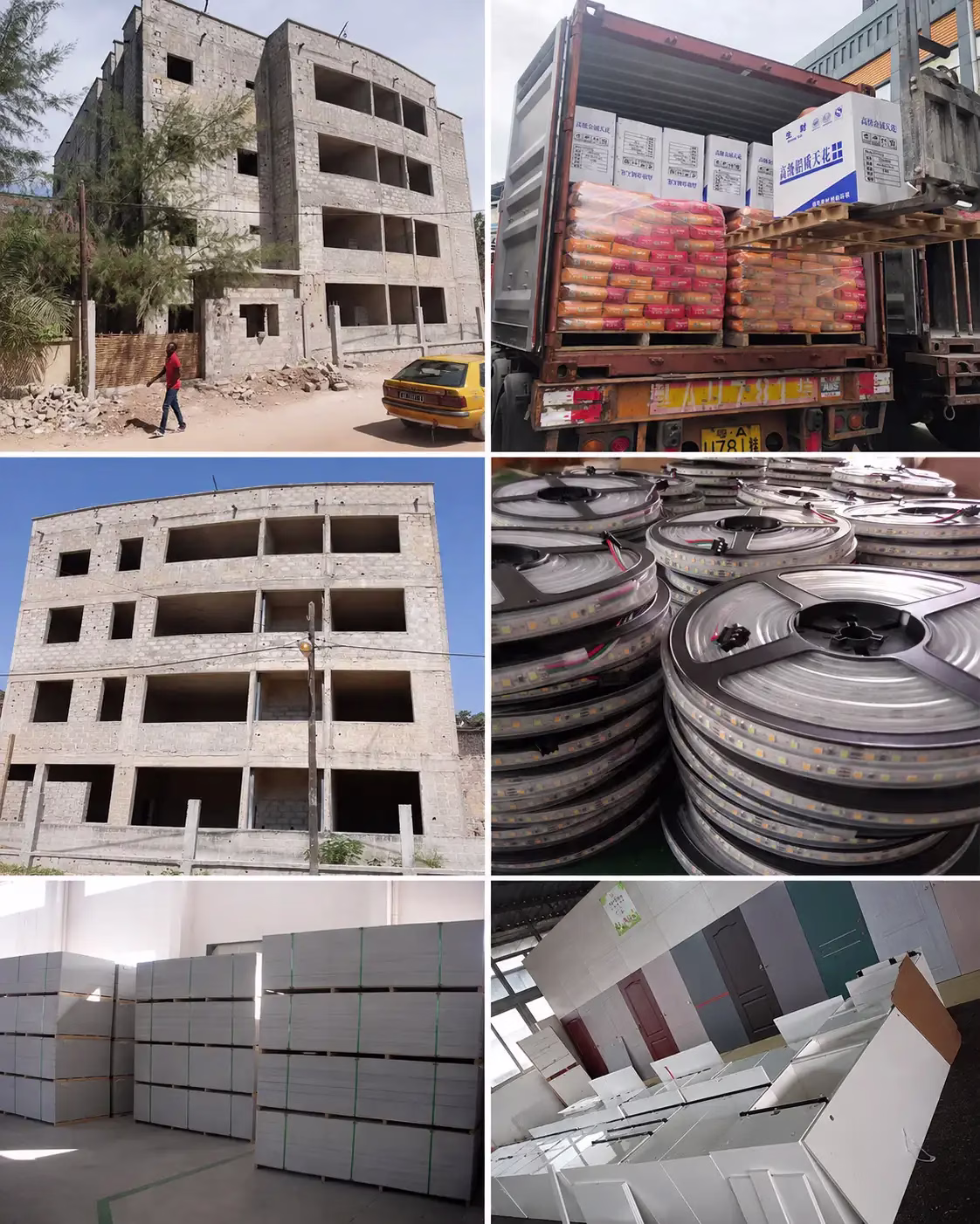 Senegal Hospital Project complete building materials installation feedback