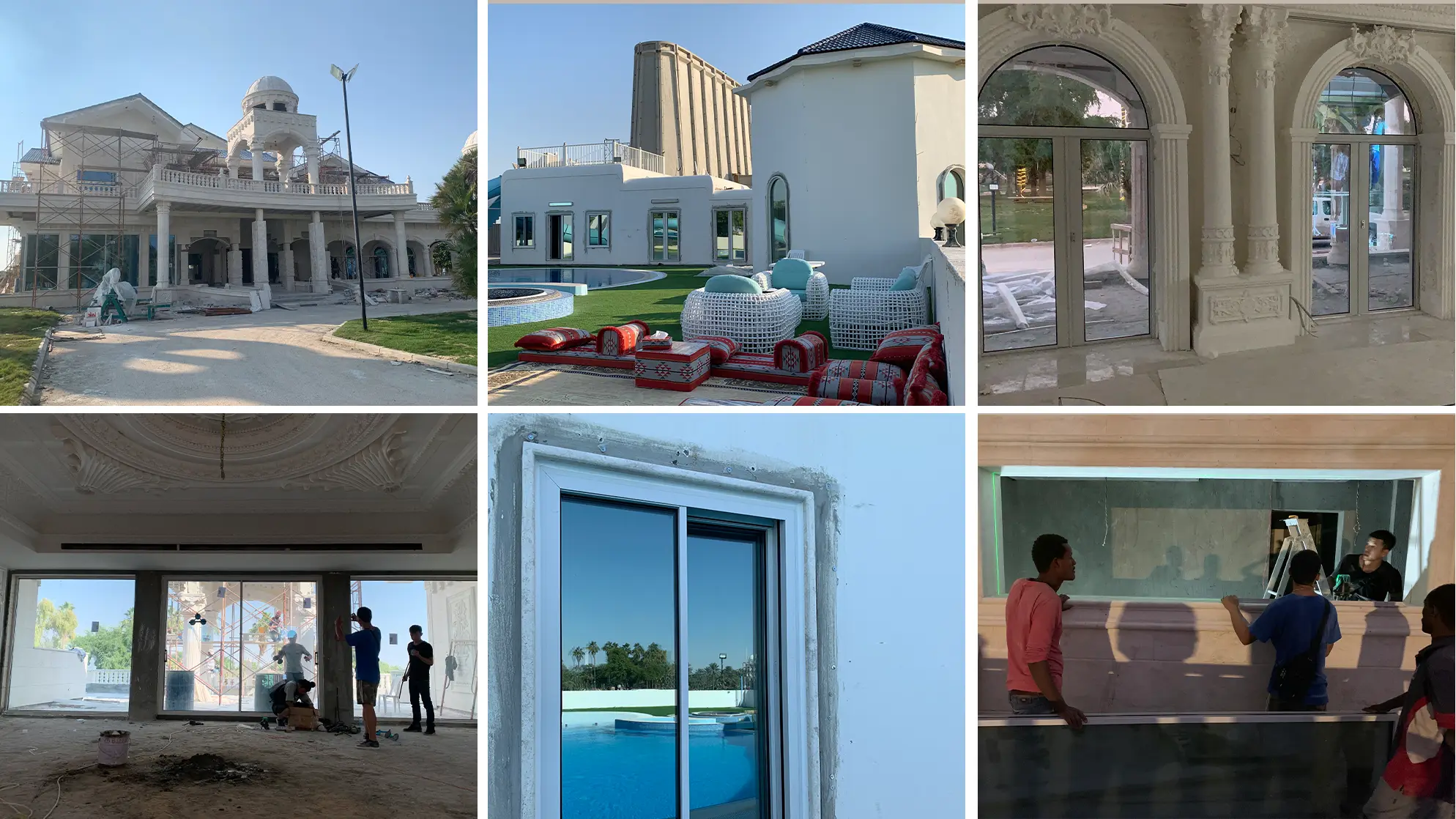 Villa project result with coordinated building materials supply