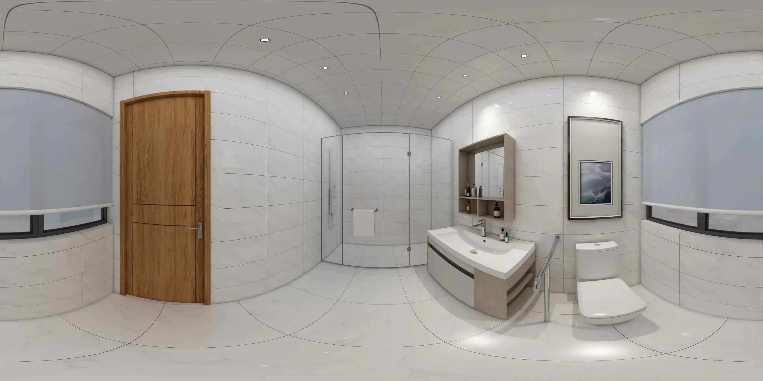 Organic modern interior design reference for Singapore villa project - custom cabinets