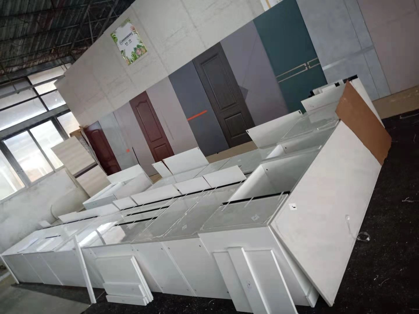 Customized cabinets supplied for Senegal hospital project layout and material requirements