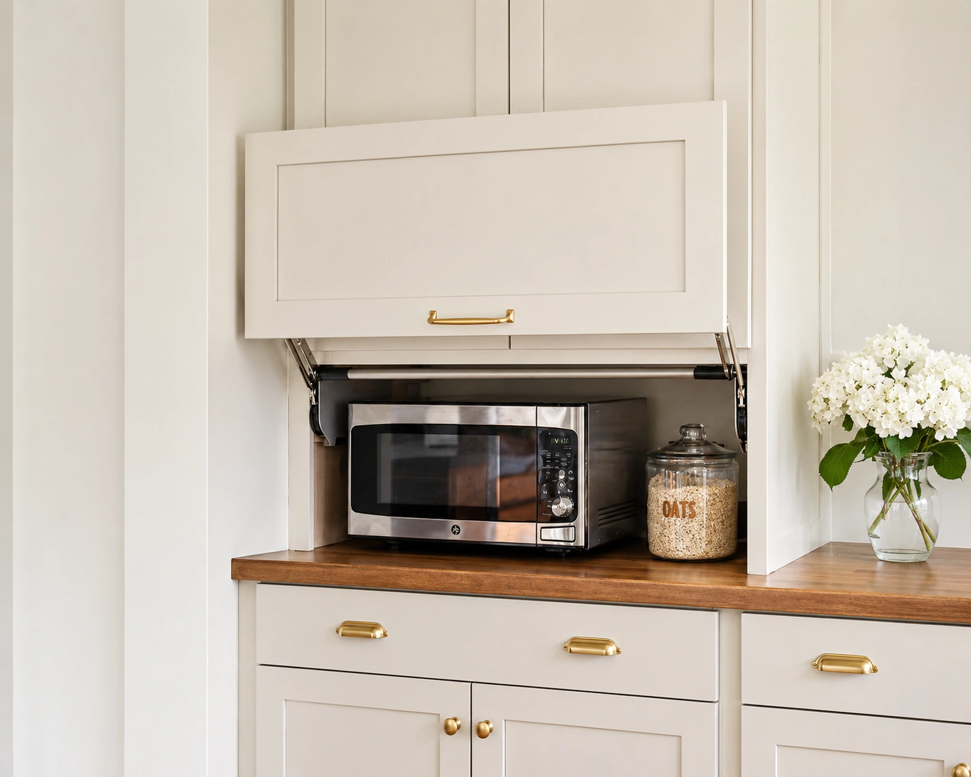 Appliance Garage Hubs with Concealed Lift Mechanics