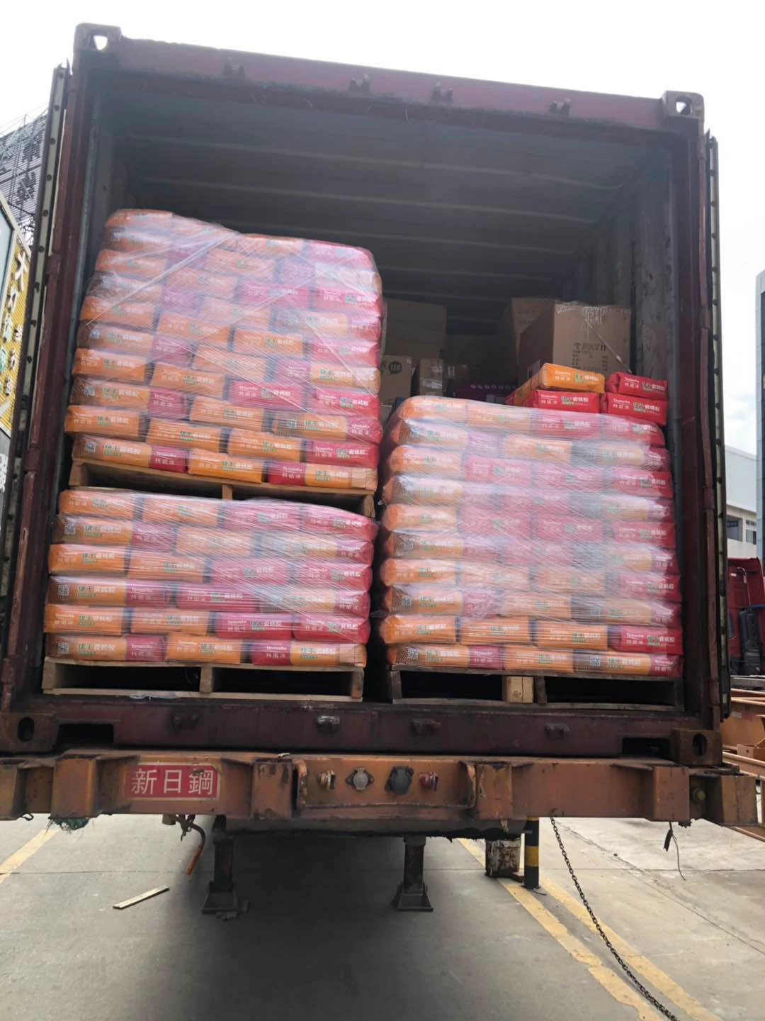 Sealed container ready for overseas delivery for Senegal hospital project