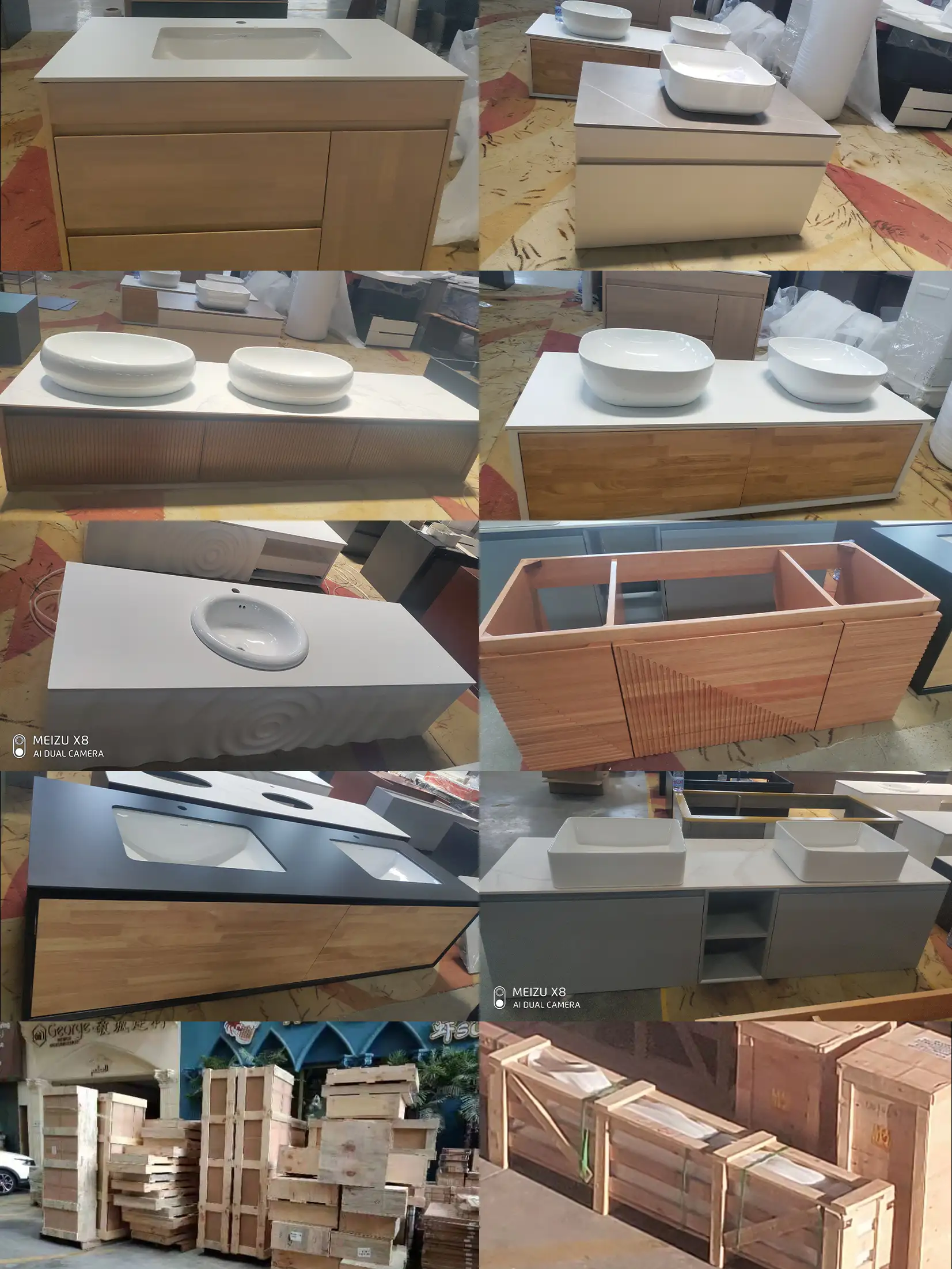 United States residential custom bathroom vanity project managed by Helen