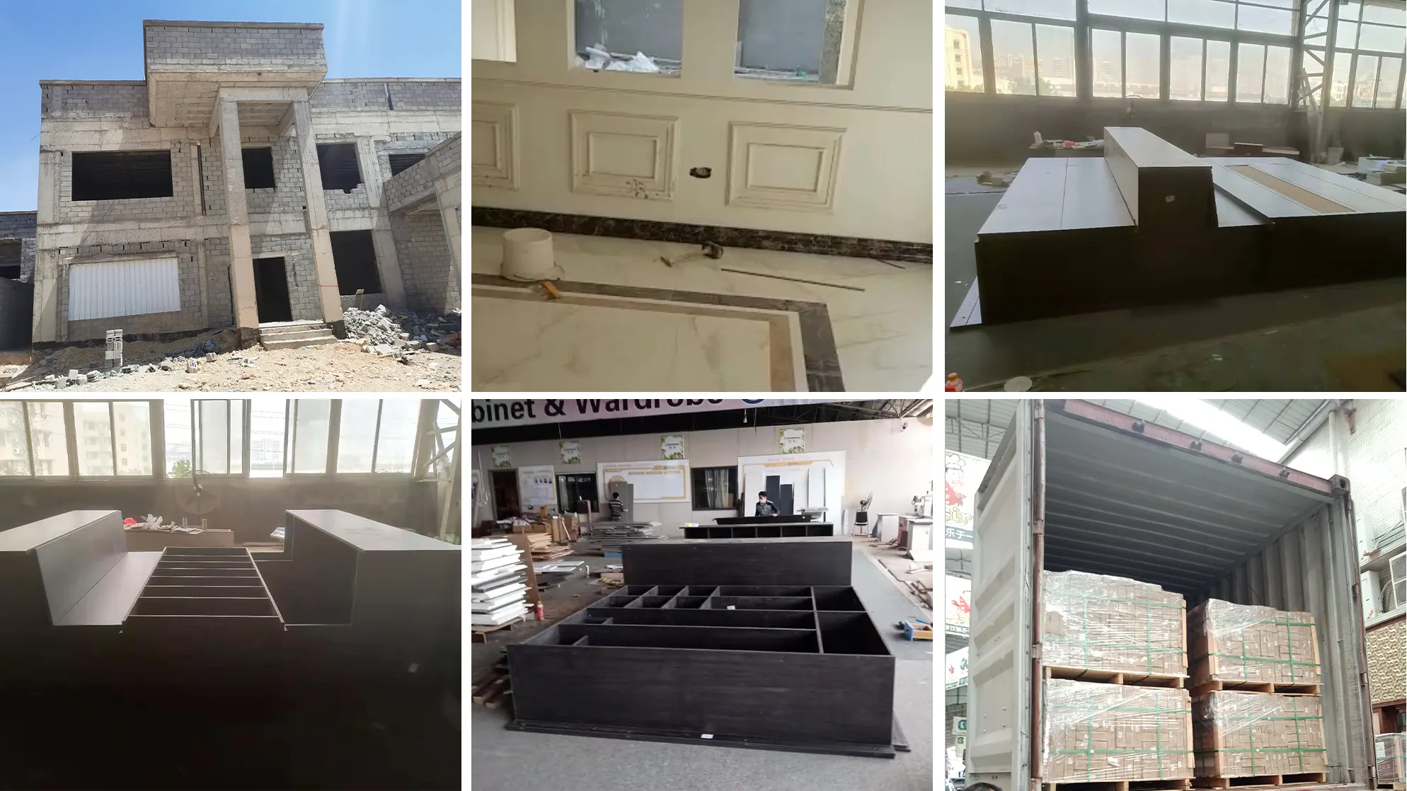 Saudi Arabia residential project with stone sanitary ware tiles and cabinetry