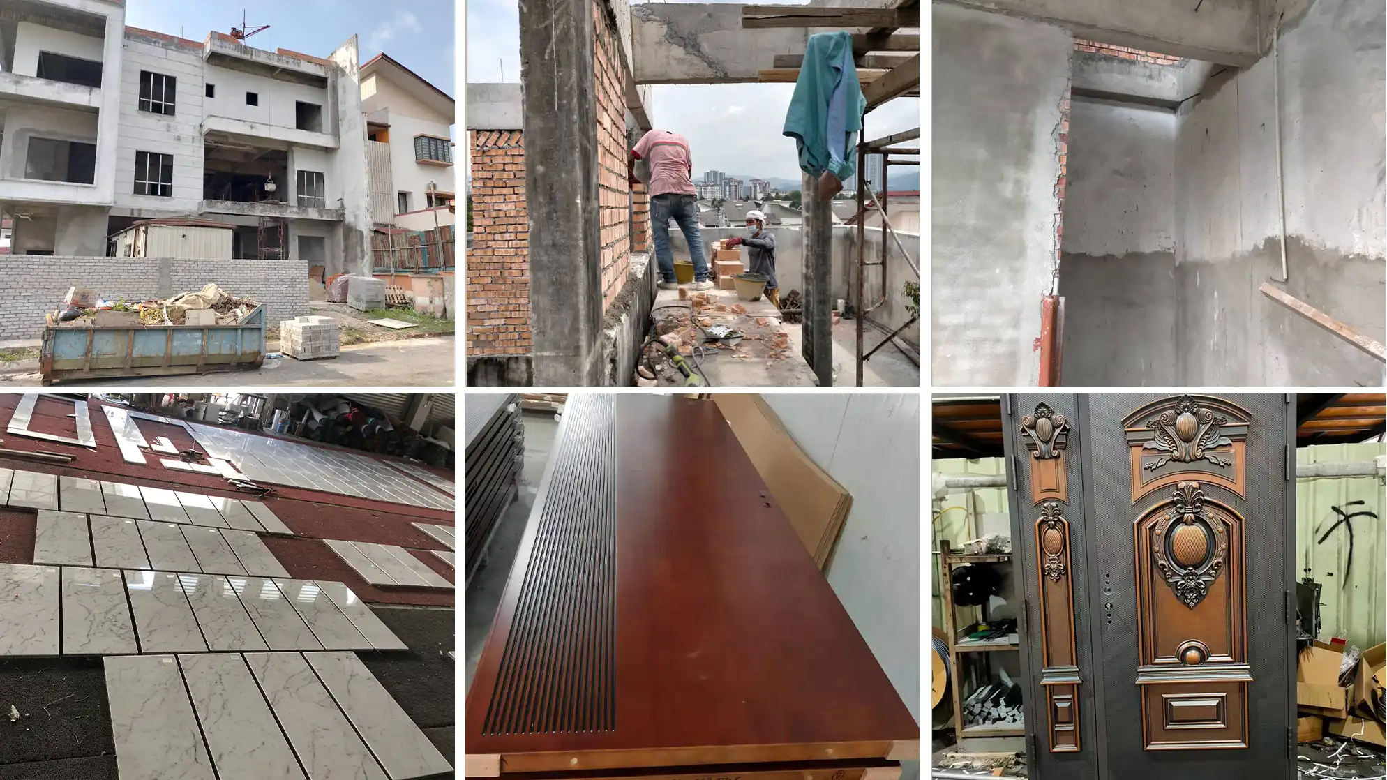 Cally villa project with stone tiles sanitary ware ceramics and flooring