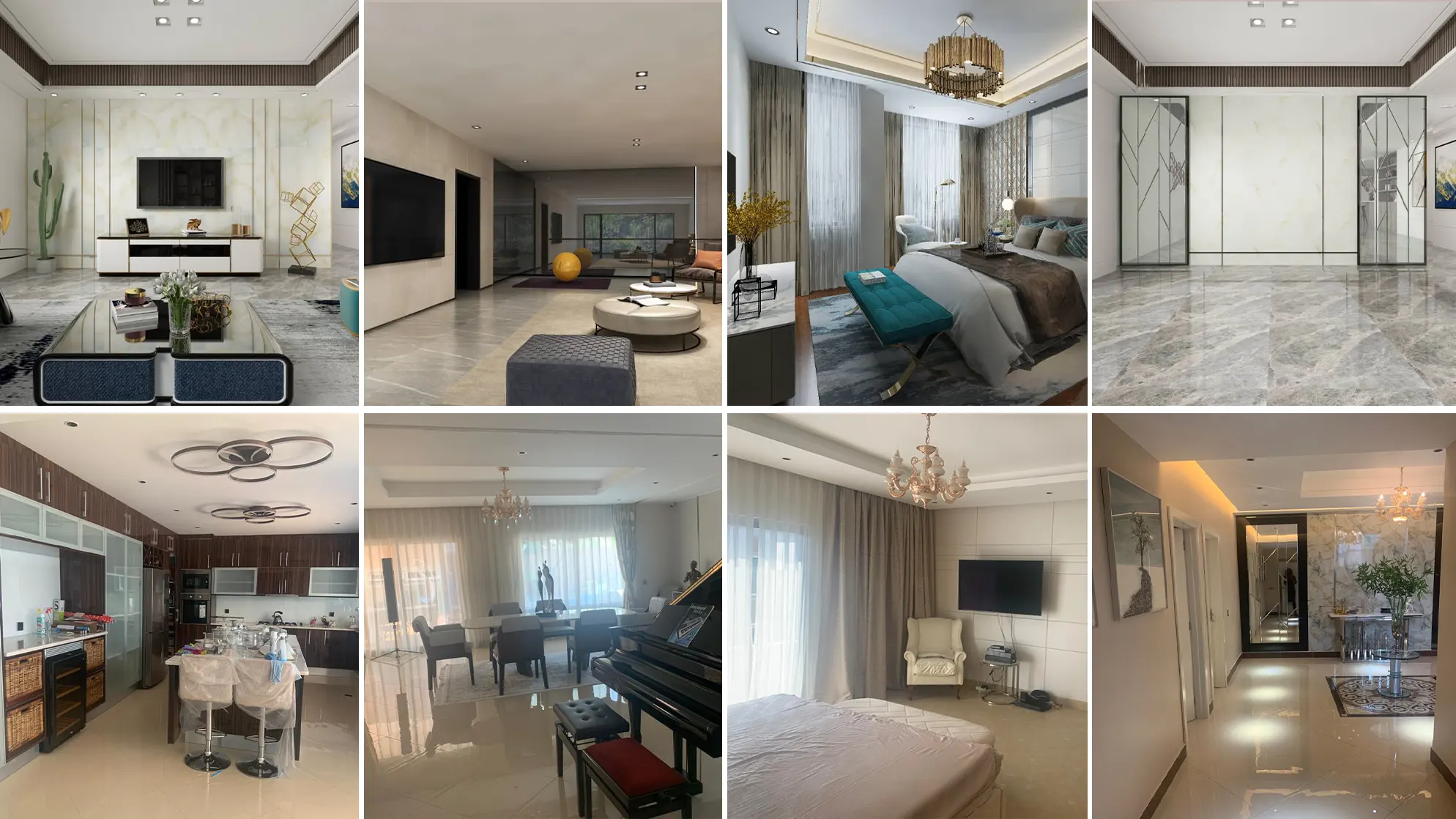 Private villa project in Angola supplied with coordinated custom home materials